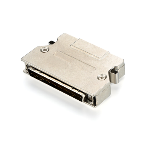 Flexible Metal zinc alloy Male SCSI 68 pin vhdci connector