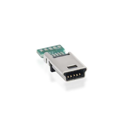 Mini usb连接器PCB安装