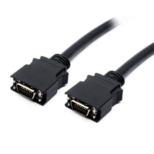 迷你SCSI丝带（MDR）电缆14Pin雄性带塑料外壳和弹簧闩锁