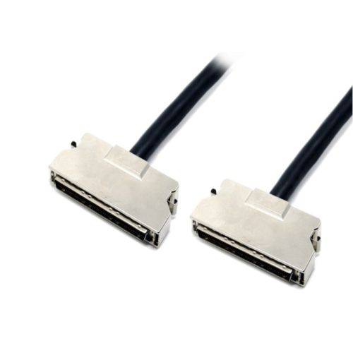 100pin公型工业控制小型计算机系统接口(scsi)电缆定制