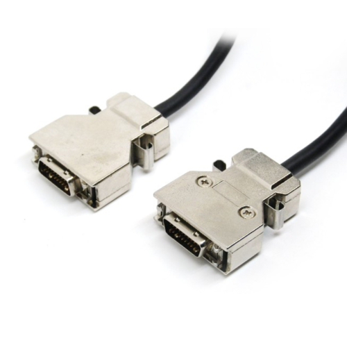scsi ii cable 20pin male with metal shell and spring Latch